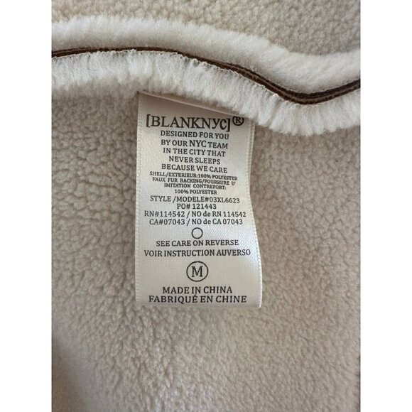 NWT BlankNYC teddy Sherpa micro suede jacket - Picture 5 of 6